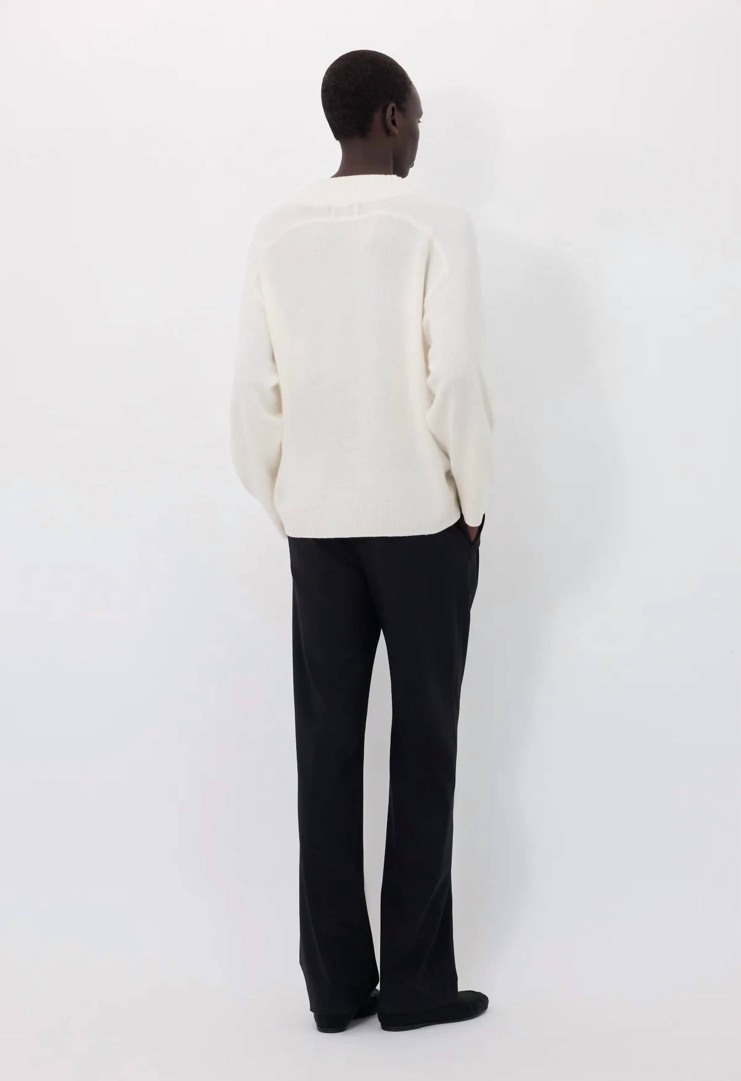 Loulou De Saison - Sage Cashmere V Neck Sweater