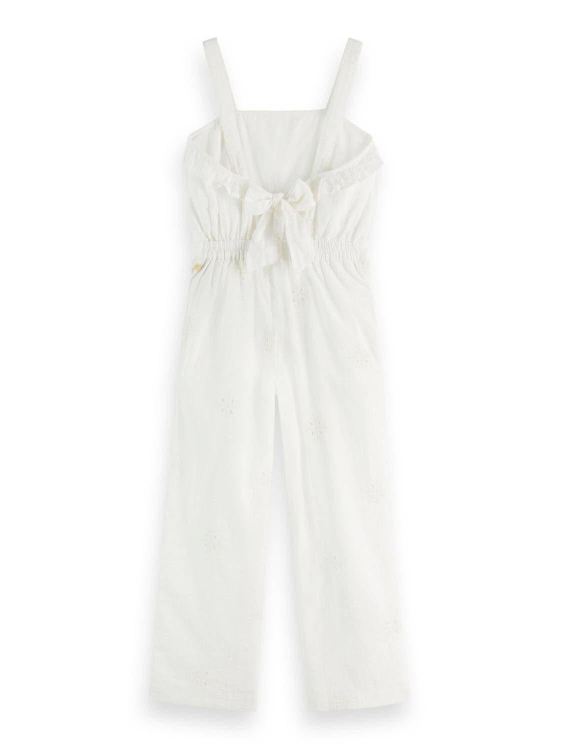 Scotch & Soda - Girls Broderie Anglaise All-in-one Jumpsuit