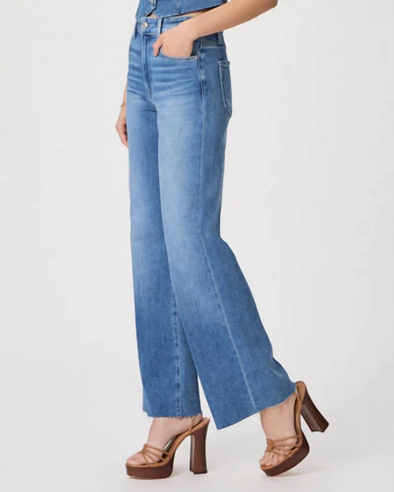 Paige - Anessa 31" w/ Raw Hem Denim