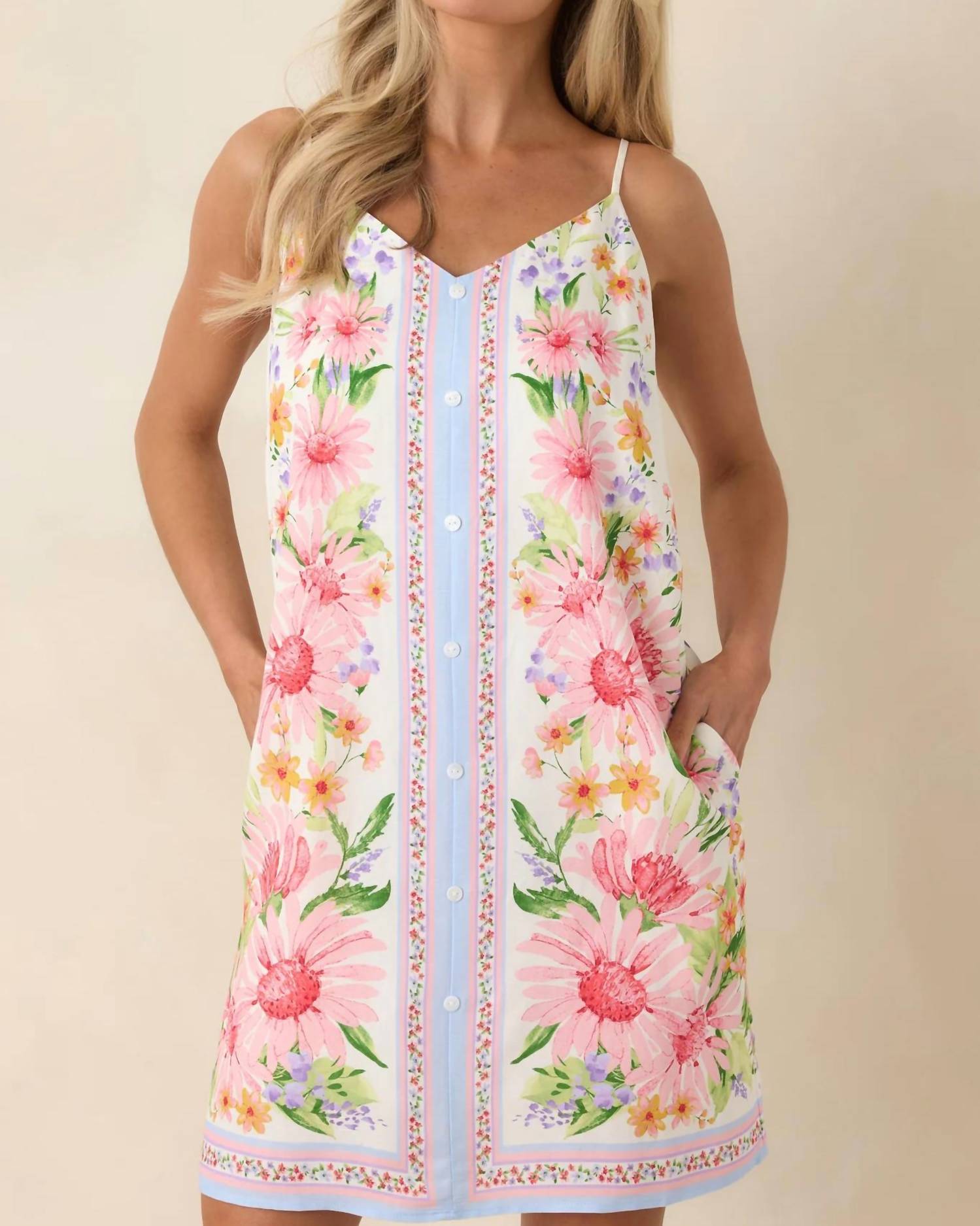 Skies Are Blue - Picnic Date Mini Dress