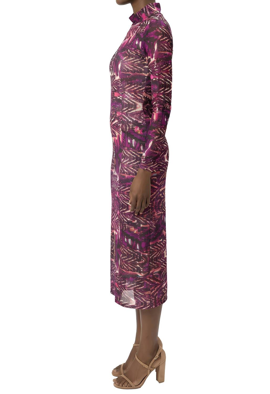 Area Stars Phi Midi Jersey Dress in abstract print - women's dress - alternate view