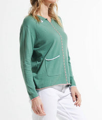 Zaket & Plover - Louise Thread Detail Collared Sweater