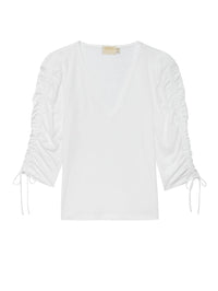 Nation Ltd - prima shirred sleeve top