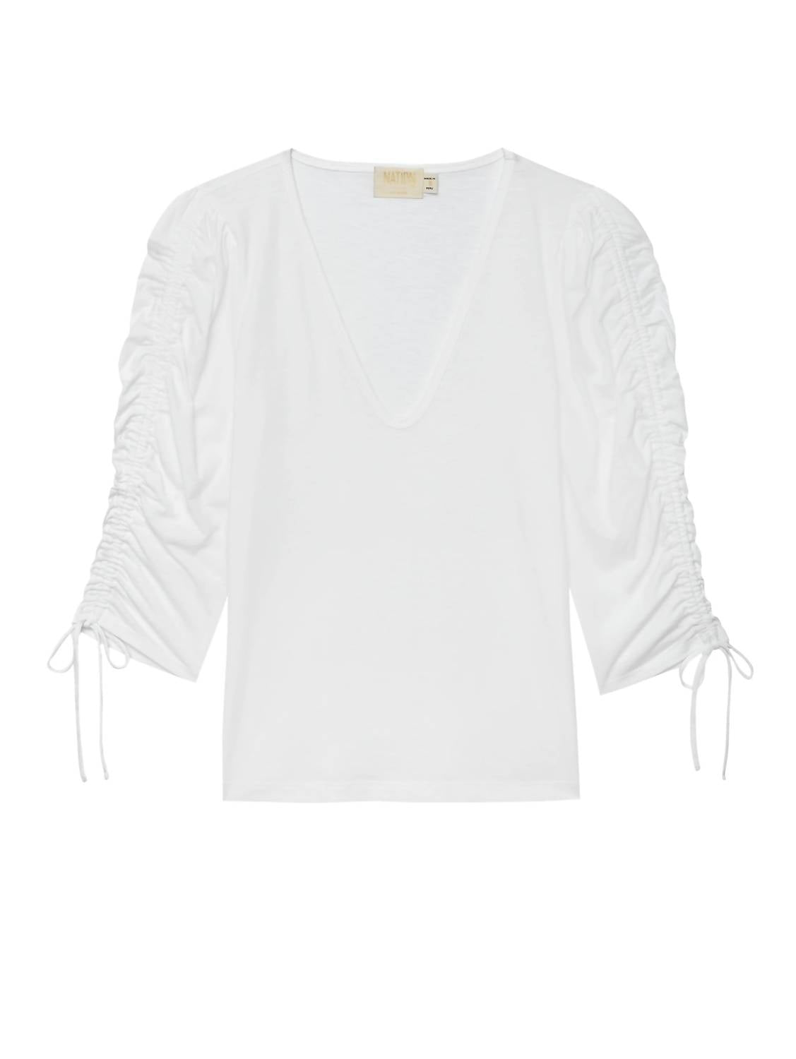 Nation Ltd - prima shirred sleeve top