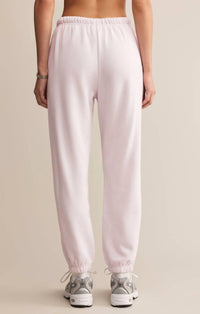 Z Supply Stadium High Rise Jogger in lavender ice - women's pants - detail view