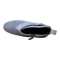 COLE HAAN Women's Harrington Grand Riding Bootie in stormcloud suede - women's shoe - view 7
