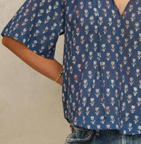 M.A.B.E. - Ari Print Gathered Top