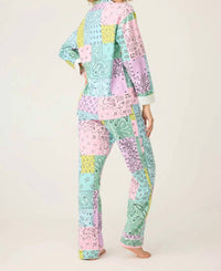 Pj Salvage - Howdy Honey Paisley 3-piece Flannel Pj Set