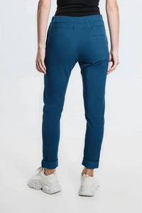Tina Stephens Italy - Danica Tie Waist Cuff Hem Pants