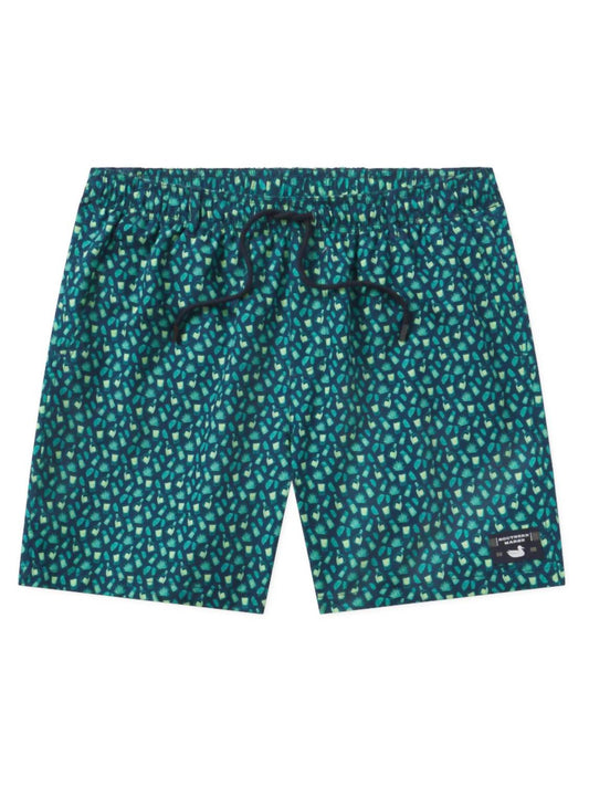 Southern Marsh - Men's Harbor Salt & Lime Swim Trunk