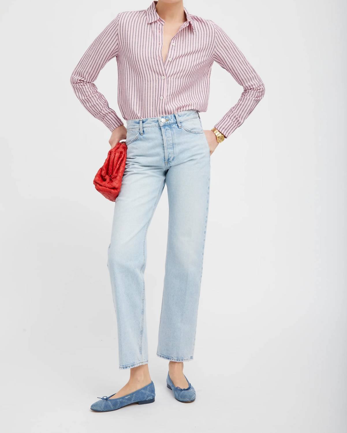 Sprwmn - Farrah Cropped Slim Boyfriend Jeans
