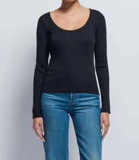 Nation Ltd - Elaine Ribbed Long Sleeve Tee
