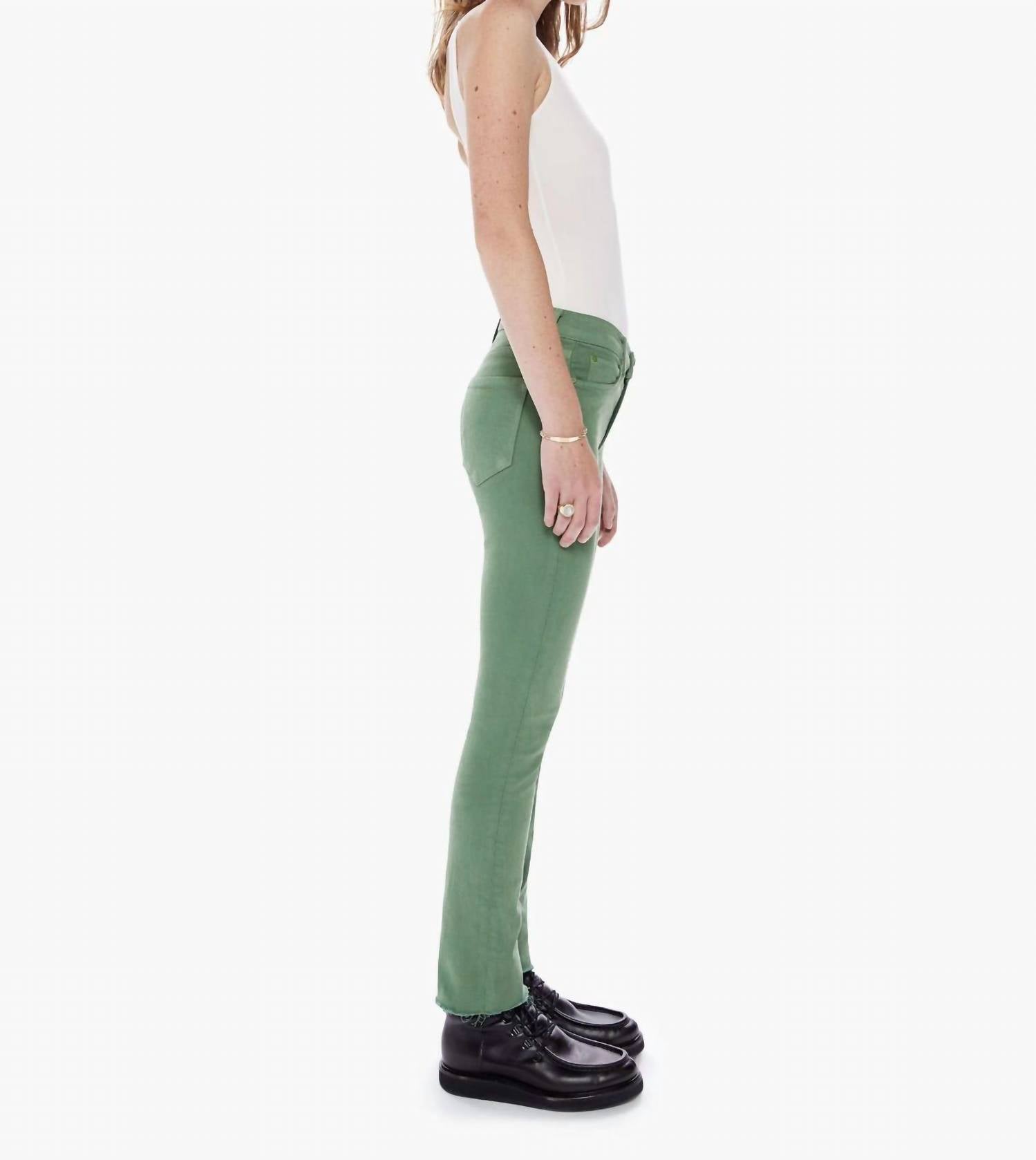 Mother - Mid Rise Dazzler Ankle Fray Denim