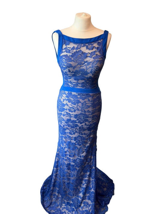 Paparazzi By Mori Lee - Sleeveless Stretch Lace Slim Evening Dress