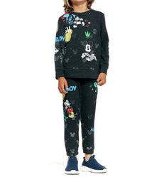 Chaser - Mickey Mash Up Hacci Sweatpants