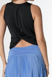 Lucky in Love Freedom Crop Tank in love freedom crop tank in black - women's tank top - alternate view