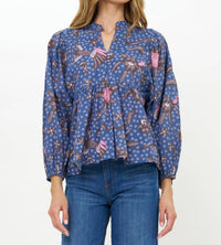 Oliphant - Women's Mandarin Balloon Top