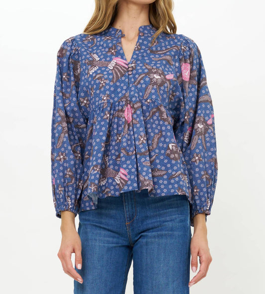 Oliphant - Women's Mandarin Balloon Top