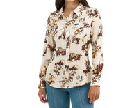 Wrangler - Vintage Satin Western Snap Shirt