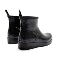 HUNTER Women's Play Starcloud Glitter Short Rain Boots in black - women's shoe - view 4