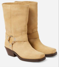 Isabel Marant - Pre-loved Women Antya Suede Biker Boots