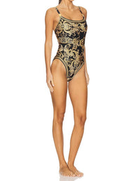 L'Agence - Remi Baroque Basic Lingerie One Piece Swimsuit