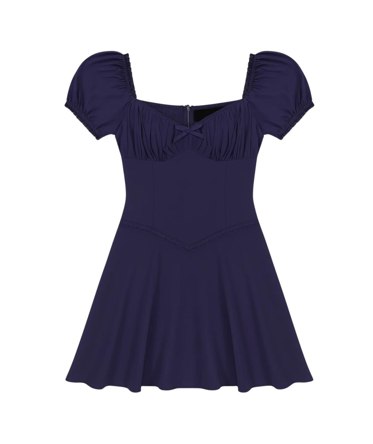 Katie J Nyc - Georgie Solid Milkmaid Dress