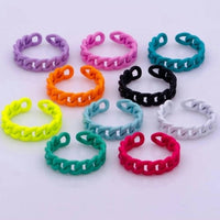 Aim Eternal - Women's Enamel Curb Chain Ring