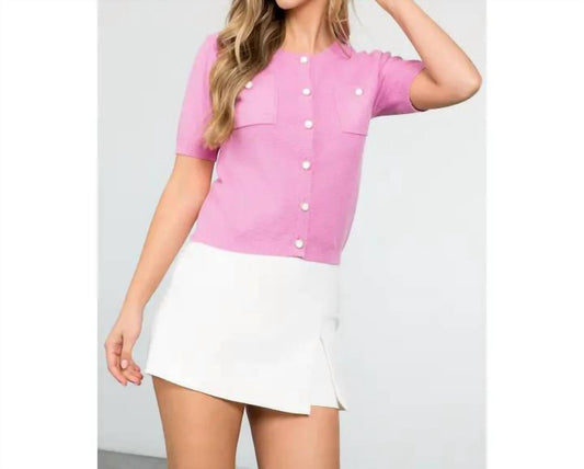 Thml - BUTTON UP KNITTED TOP