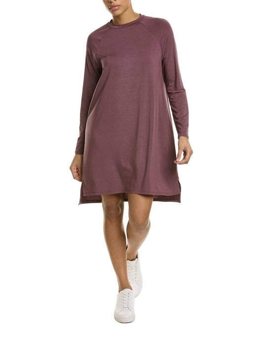 Eileen Fisher - Crew Neck Long Sleeve Mini Dress