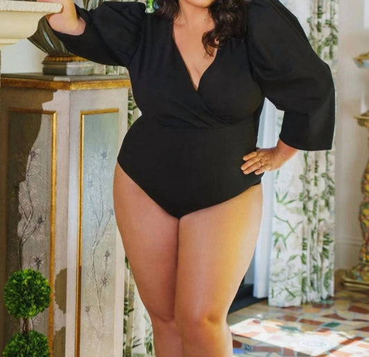 Adriana Contreras - Puff Sleeve Bodysuit - Plus