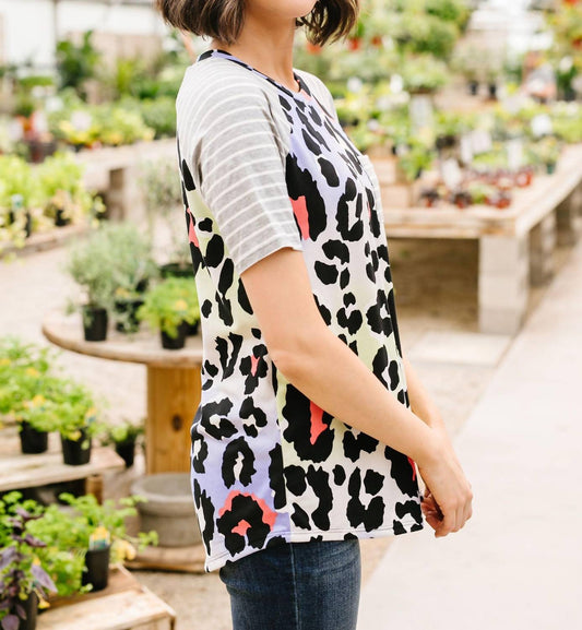 Pastel Spots & Stripes Top