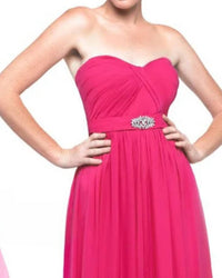 Milano Formals - Strapless Chiffon Dress