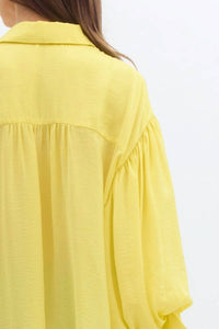 entro Aria Lemon Breeze Blouse in yellow - women's blouse - view 5