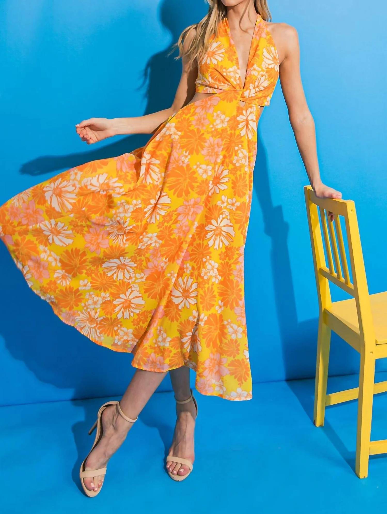 Flying Tomato - Next Big Move Midi Dress