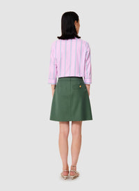TARA JARMON Jimmy Mini Skirt in thym - women's skirt - detail view