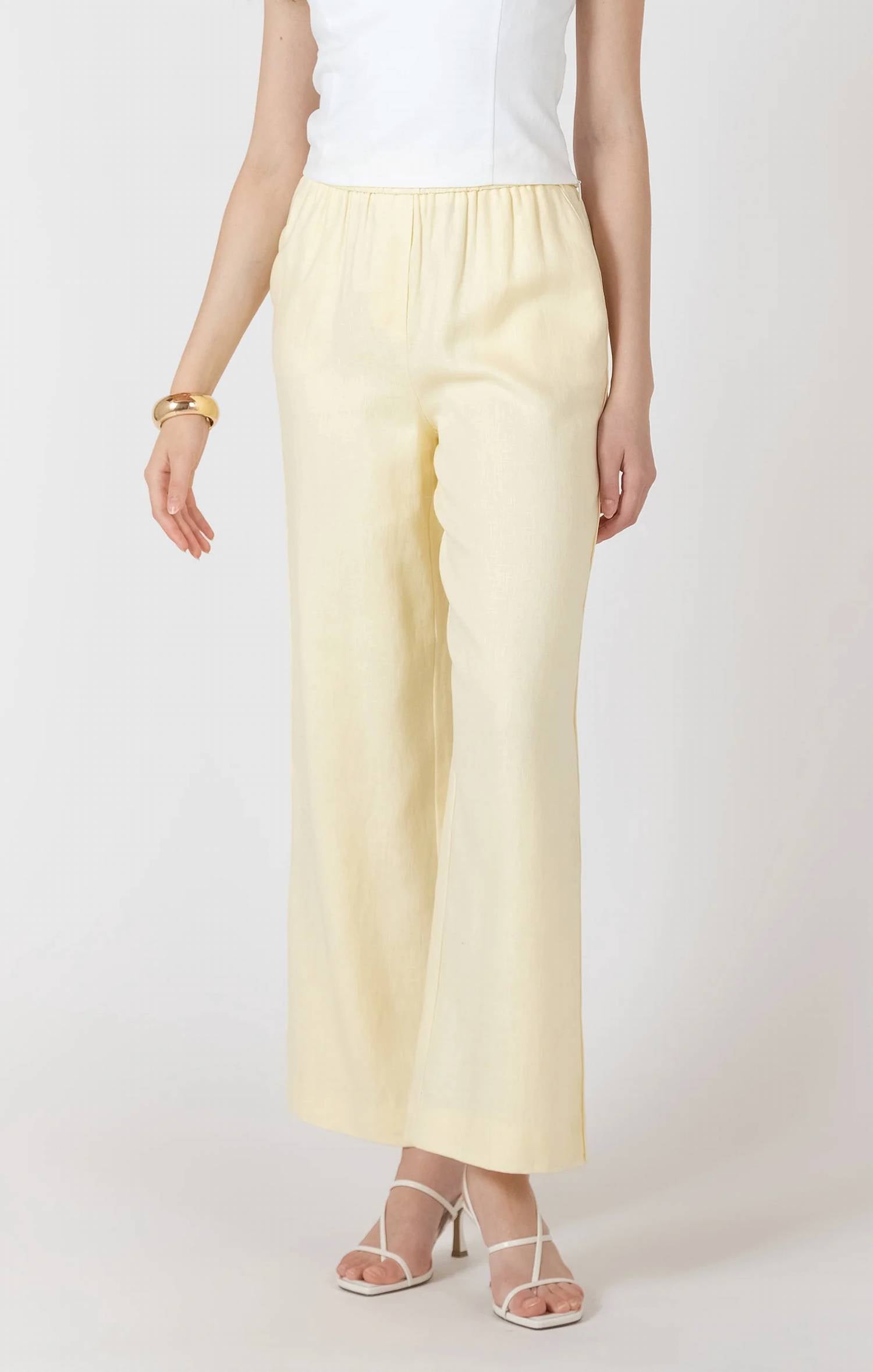 Dex - Lemon Linen Pant
