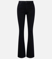 FRAME The Reboot High Rise Boot Cut Jeans in black - women's jeans - alternate view