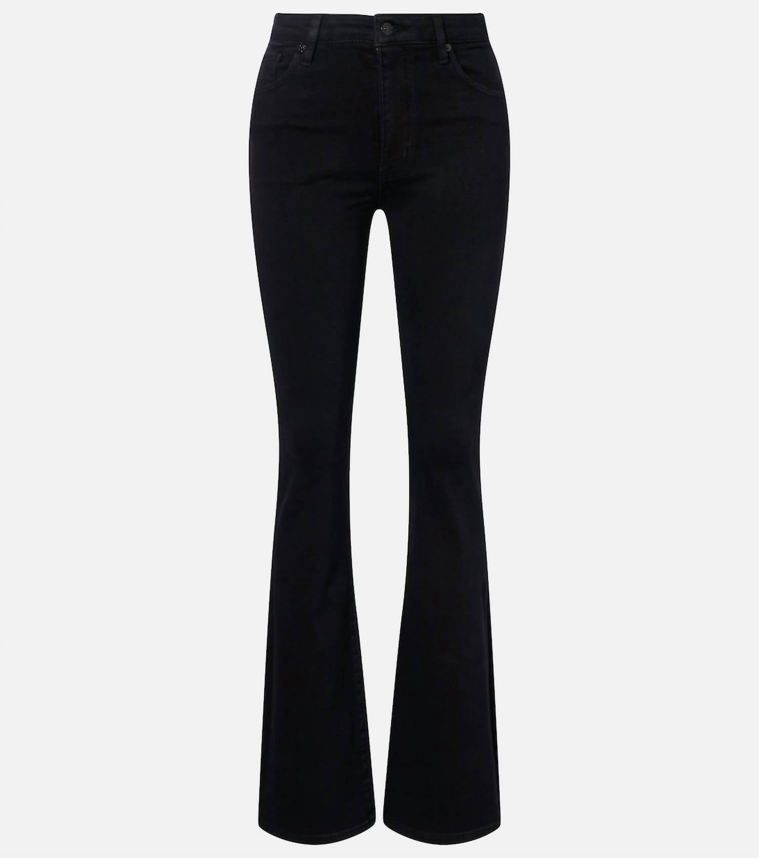FRAME The Reboot High Rise Boot Cut Jeans in black - women's jeans - alternate view
