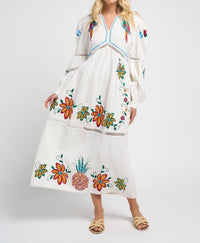 Guadalupe Design - Sofia Parrot Midi Dress