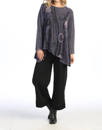 Jess & Jane - Staccato Mineral Washed Asymmetric Hem Top