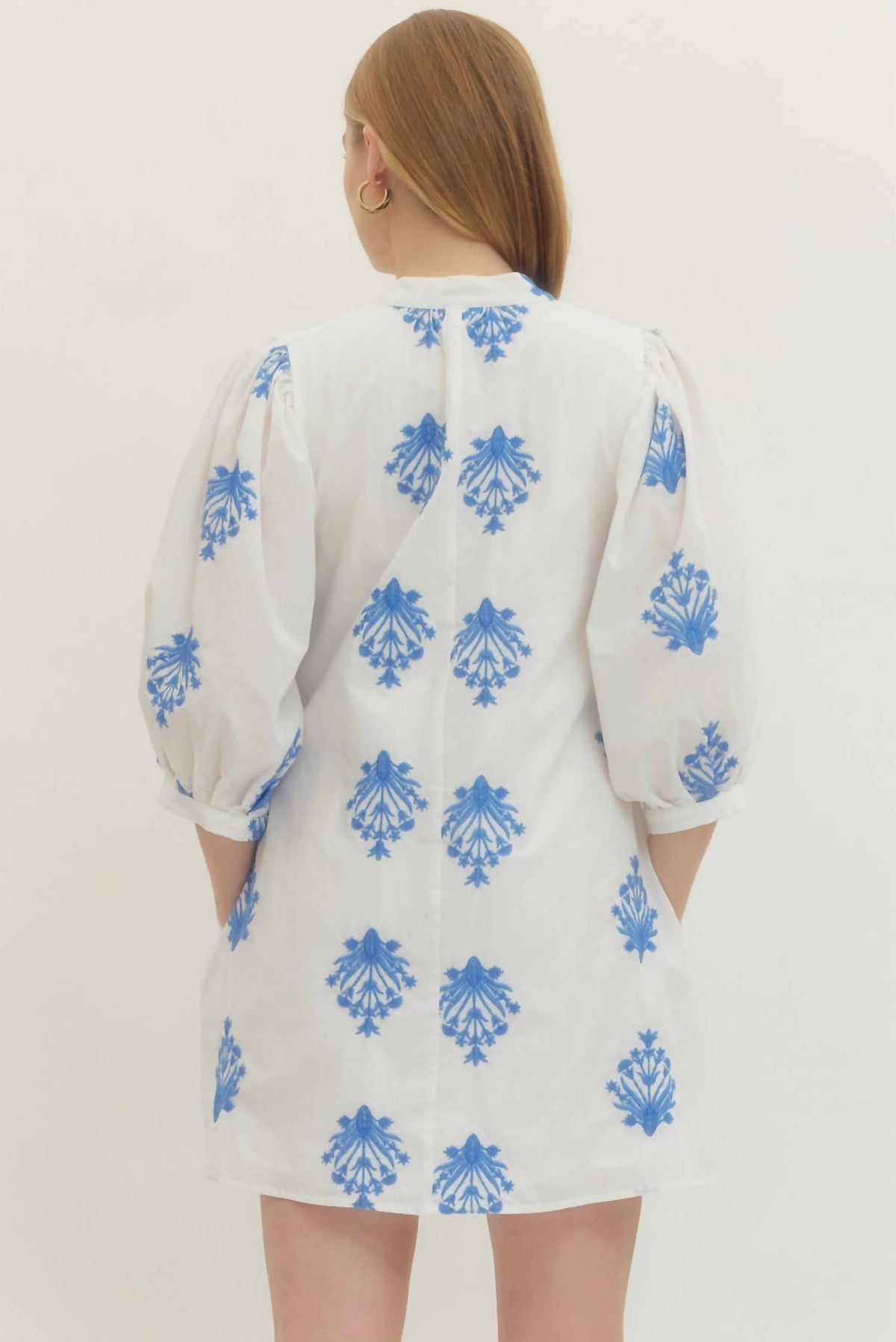 Entro - Chambray Floral Dress