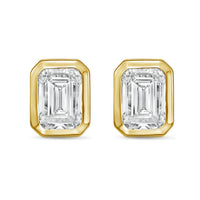 Diana M Jewels - Women's Emerald Lab-grown Diamond Stud Earrings (8.00 Tcw) - Elegant Plus