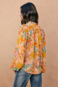 Dress Forum - Paisley Print Balloon Sleeve Blouse