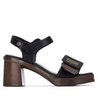 Xti Women's Refresh Faux Leather Sandals in black - women's sandal