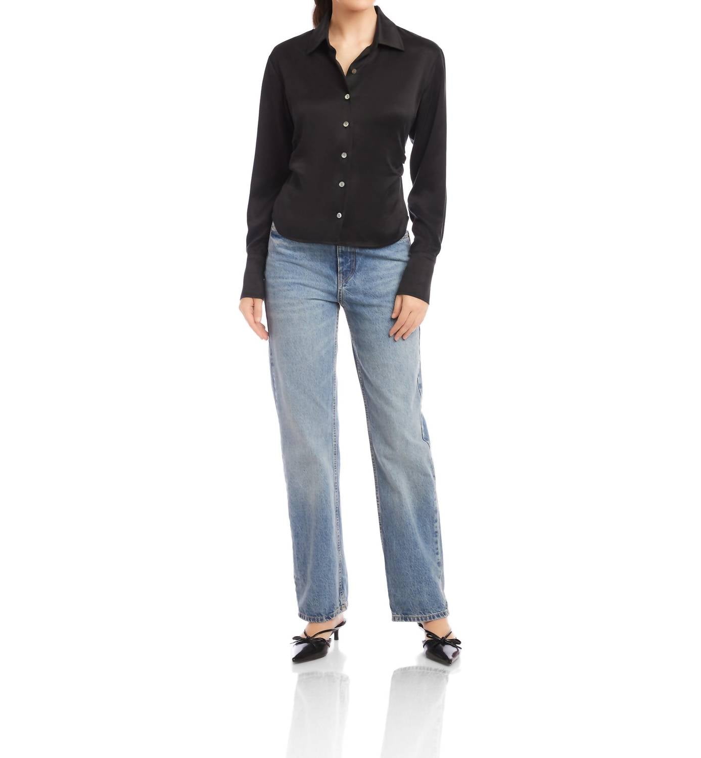 Fifteen Twenty - Tawnie Side Pleat Shirt