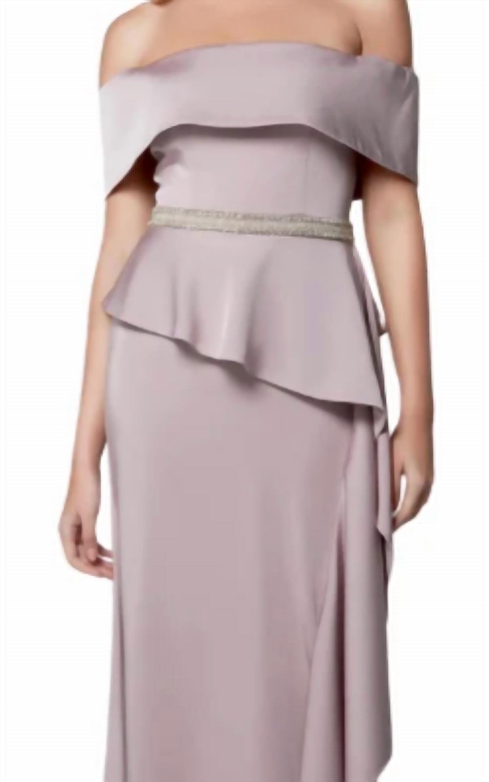 Alyce Paris - Long Straight Off The Shoulder Formal Dress
