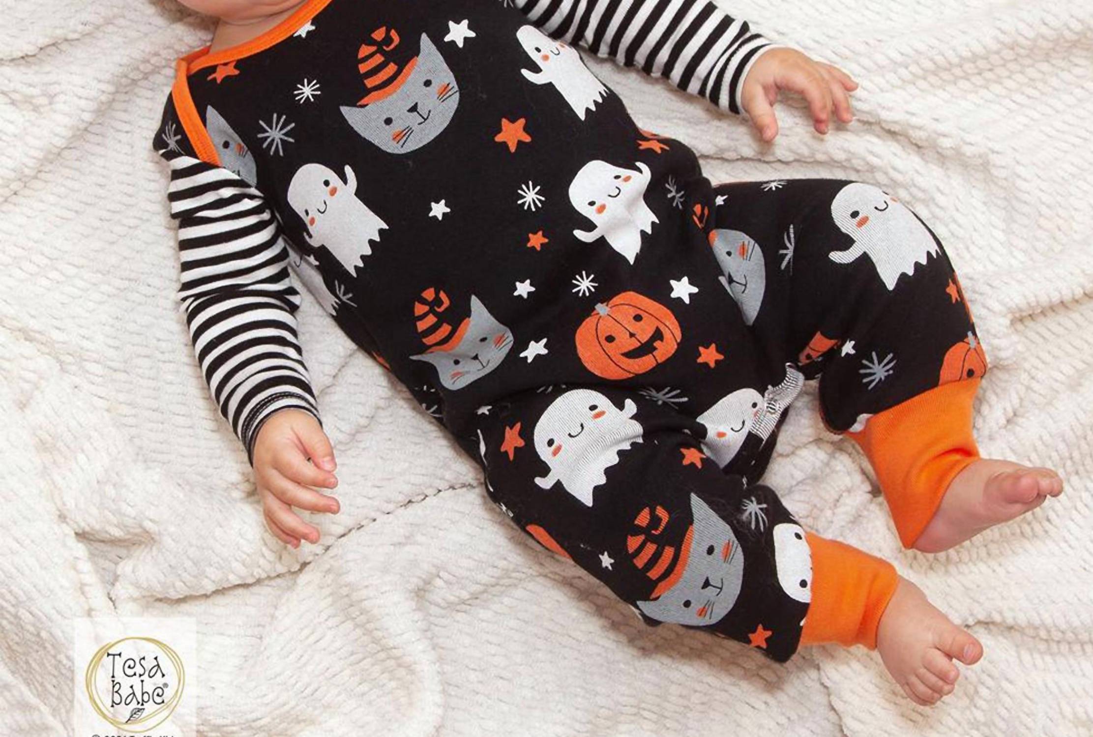 Tesa Babe - Tesa Babe "Pumpkin Party" Romper for Baby Girls and Boys