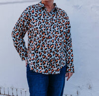 Joy Joy - Leopard Oversized Blouse