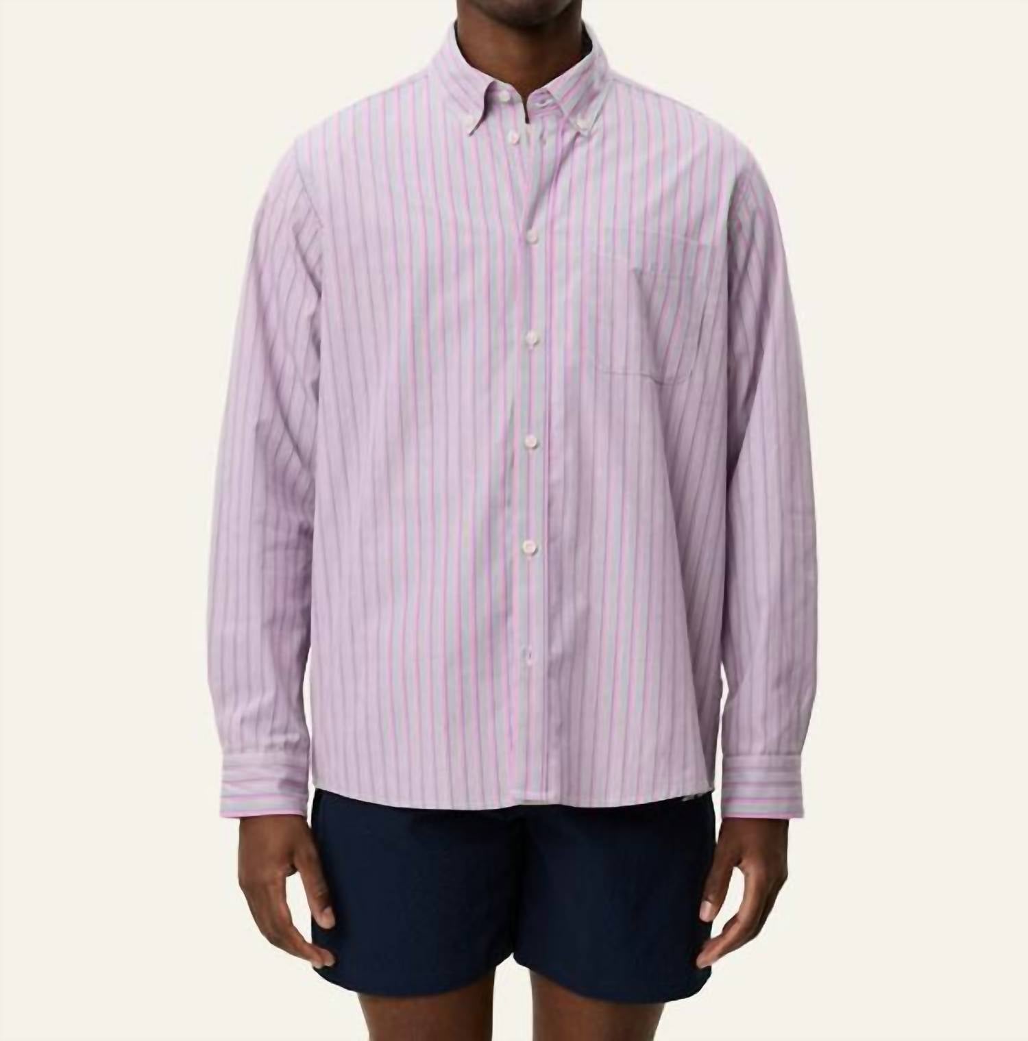 Les Deux - Kent Stripe Poplin Shirt